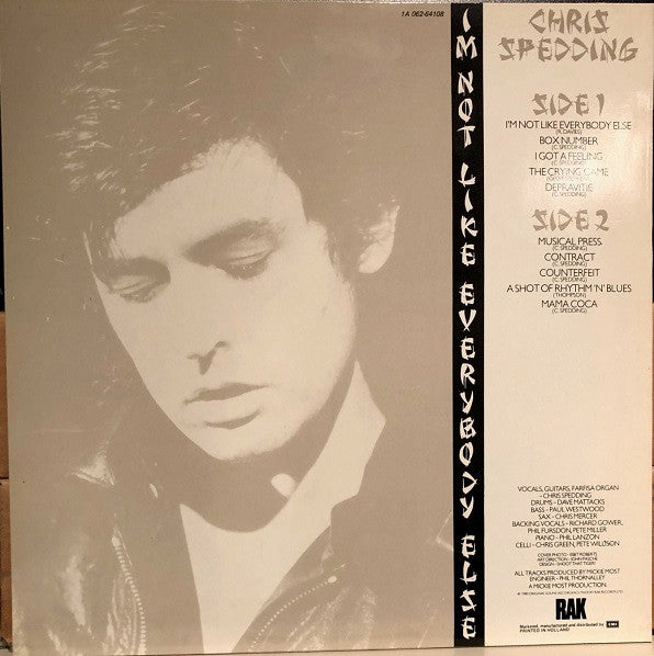 Chris Spedding - I'm Not Like Everybody Else