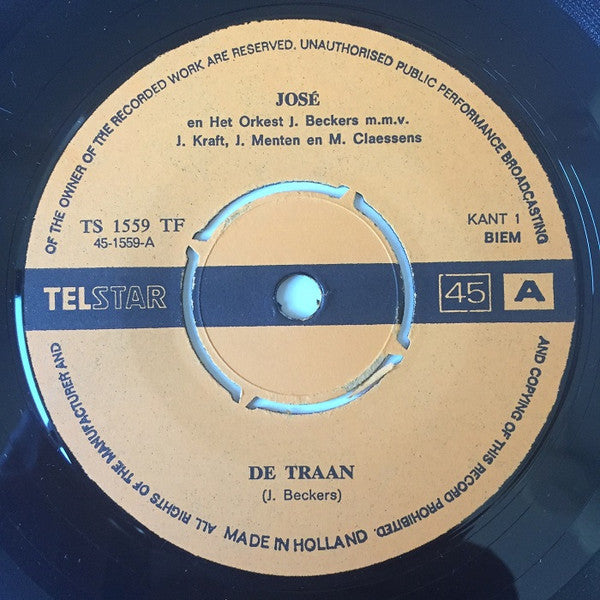 José En Joske - Weist Du Muatterl, Was I Traumt Hab! / De Traan