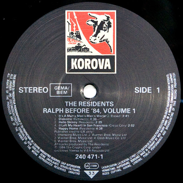 The Residents -Ralph Before '84: Volume I
