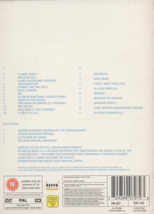 Duran Duran -Greatest (The DVD)