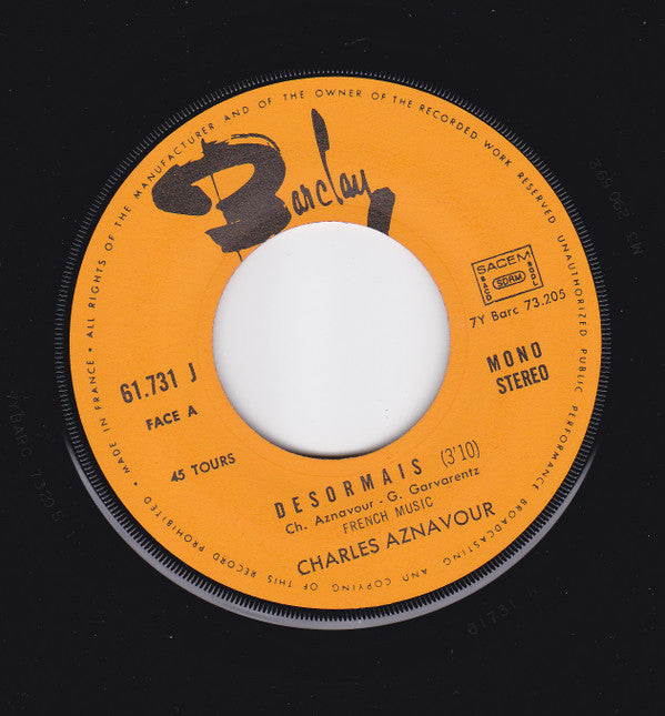 Charles Aznavour -Désormais