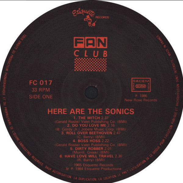 The Sonics -Here Are The Sonics