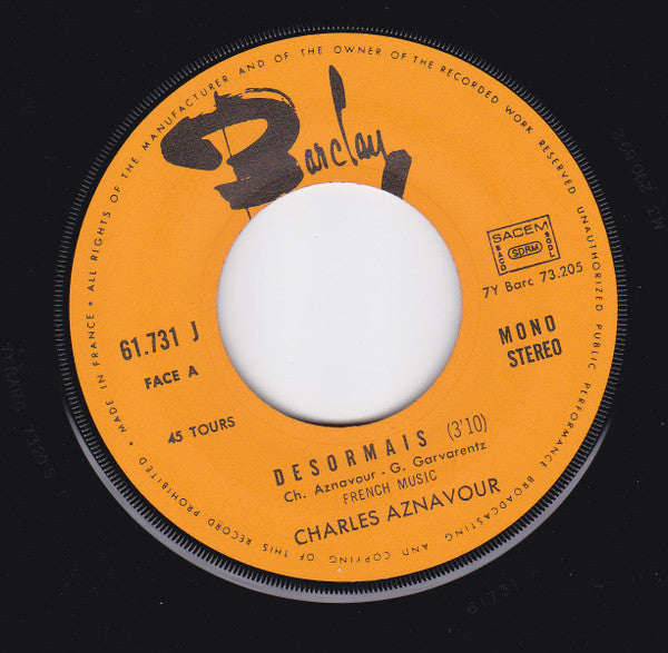 Charles Aznavour -Désormais