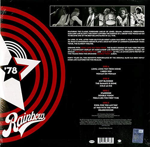 Foreigner -Live At The Rainbow '78