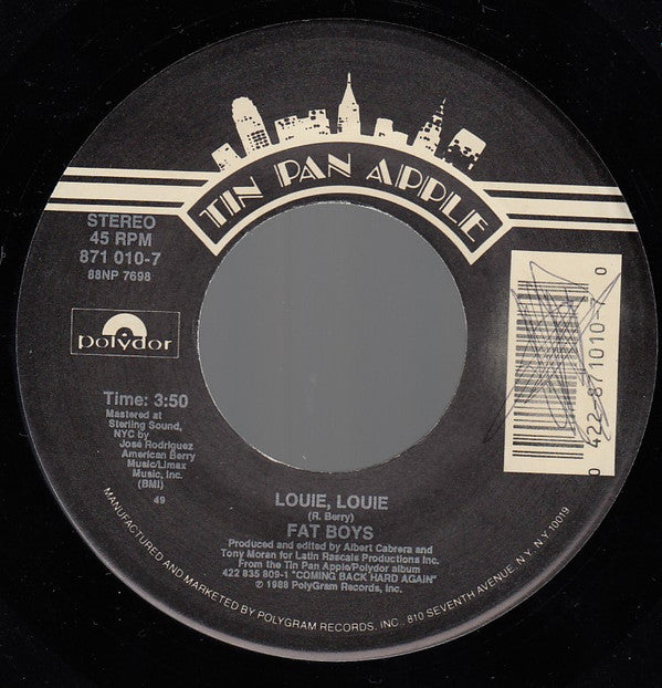 Fat Boys - Louie, Louie / All Day Lover