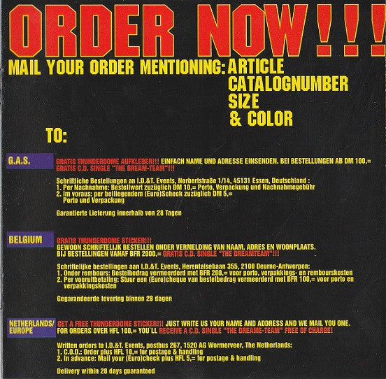 Various -Thunderdome V (The Fifth Nightmare!)