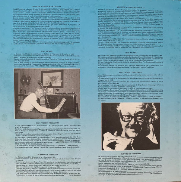 Toots Thielemans, Bernard De Spiegeleir, Dr. Jean Nicaise, Belgian Medical Orchestra* - I Medici Solisti