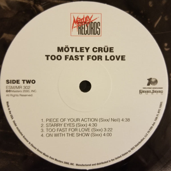 Mötley Crüe -Too Fast For Love