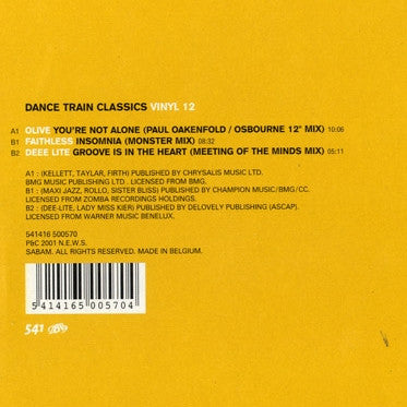Various -Dance Train Classics Vinyl 12