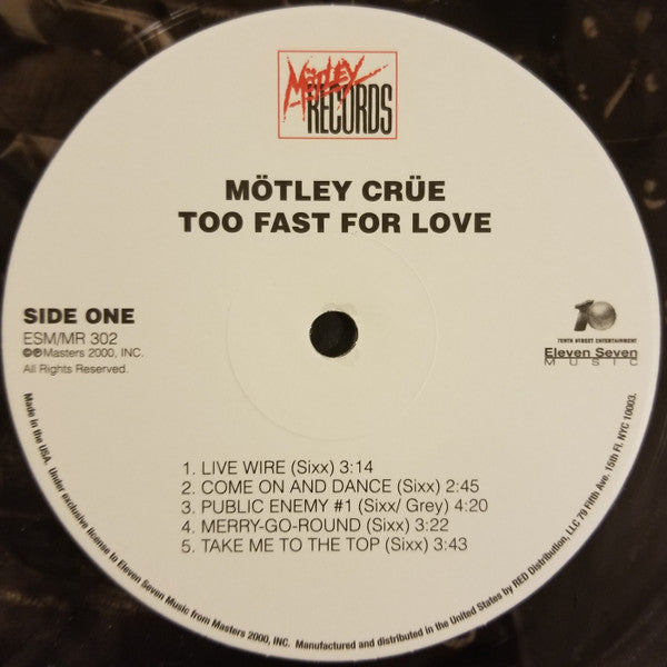 Mötley Crüe -Too Fast For Love