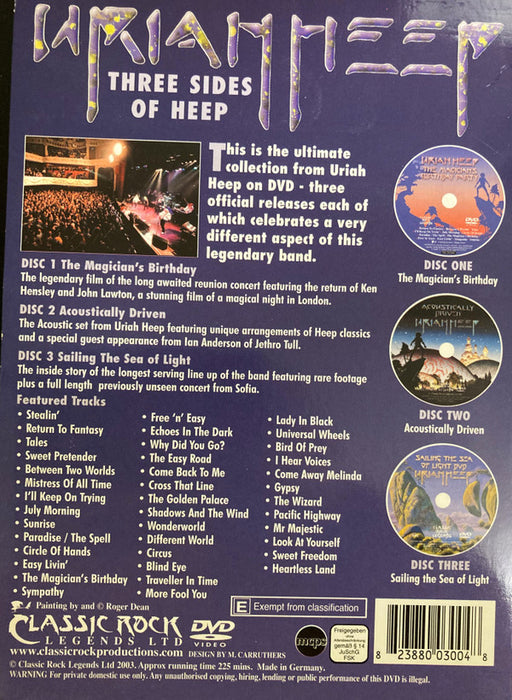 Uriah Heep - Three Sides Of Heep : The Ultimate DVD Collection
