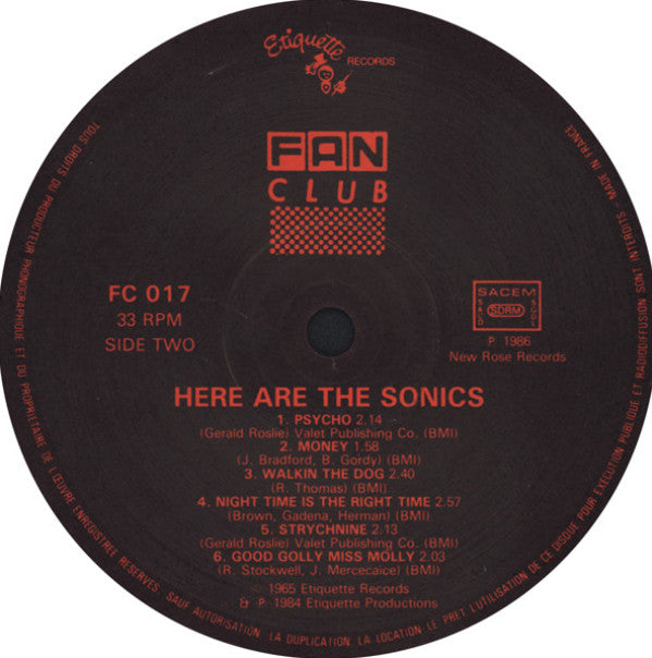 The Sonics -Here Are The Sonics