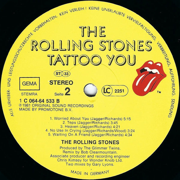 Rolling Stones* -Tattoo You