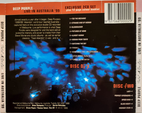 Deep Purple -Total Abandon - Australia '99