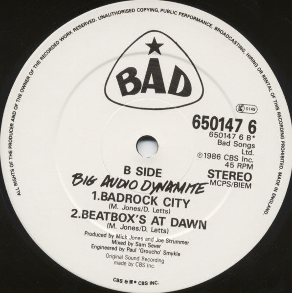 Big Audio Dynamite -C'mon Every Beatbox