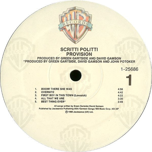 Scritti Politti -Provision