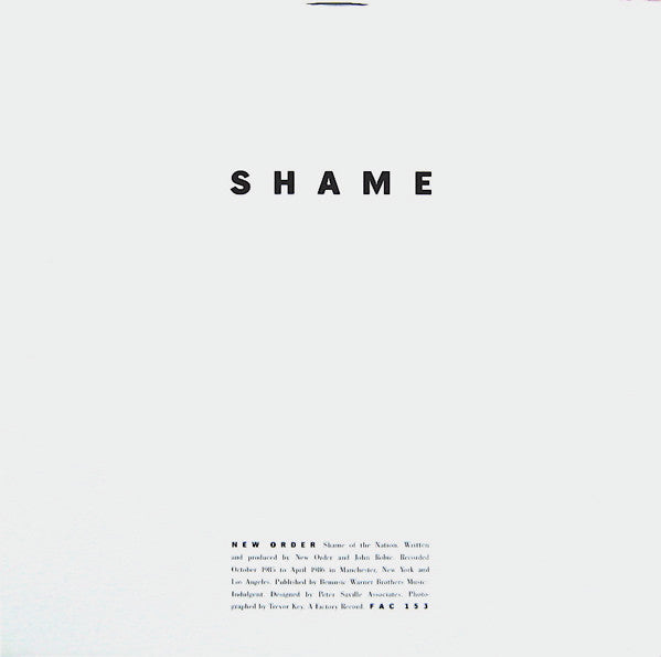 New Order - State Of The Nation / Shame Of The Nation