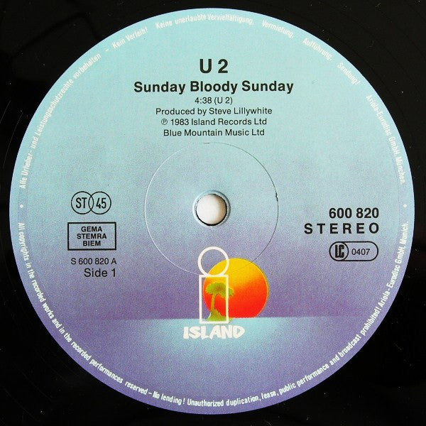 U2 -Sunday Bloody Sunday