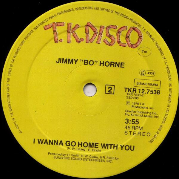 Jimmy "Bo" Horne -Spank / I Wanna Go Home With You