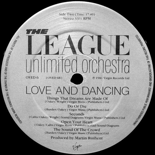 The League Unlimited Orchestra -Love And Dancing