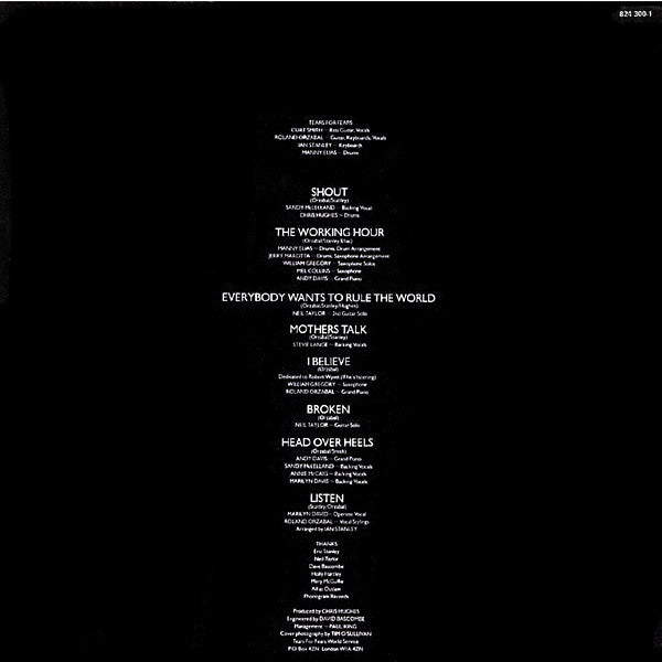 Tears For Fears -Songs From The Big Chair
