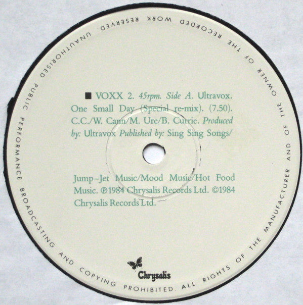 Ultravox -One Small Day (Special Re-Mix)