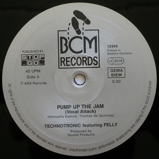 Technotronic Featuring Felly -Pump Up The Jam