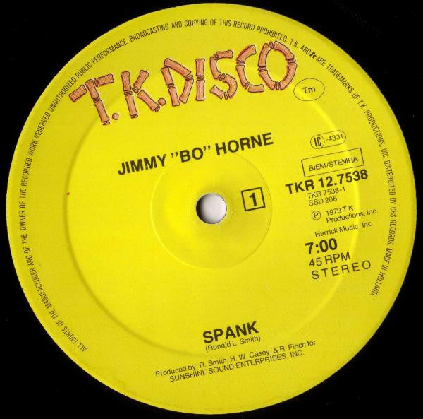 Jimmy "Bo" Horne -Spank / I Wanna Go Home With You