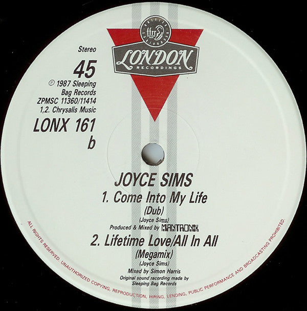 Joyce Sims -Come Into My Life