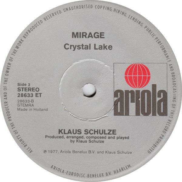 Klaus Schulze -Mirage