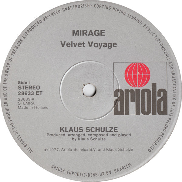 Klaus Schulze -Mirage