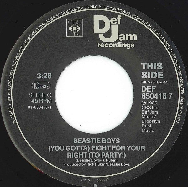 Beastie Boys -Fight For Your Right