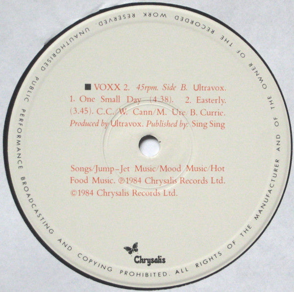 Ultravox -One Small Day (Special Re-Mix)