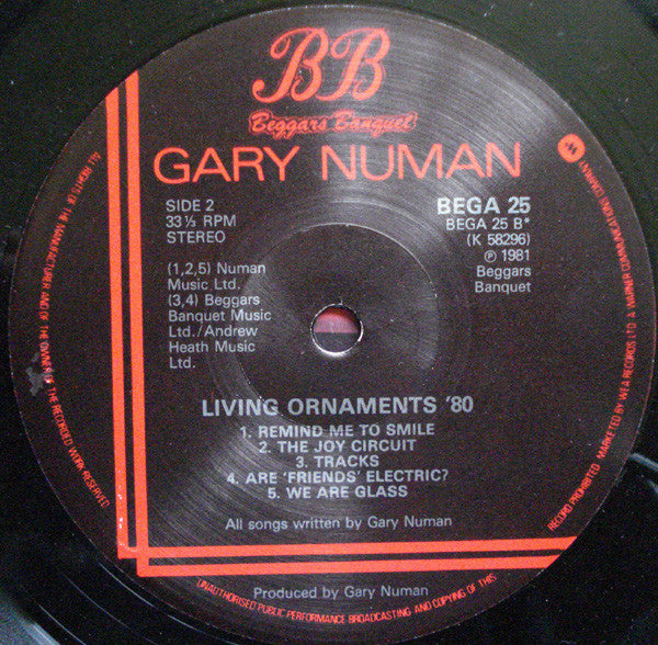Gary Numan -Living Ornaments '79 And '80