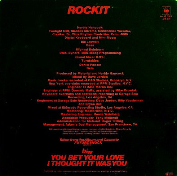 Herbie Hancock -Rockit (Extended Dance Version)