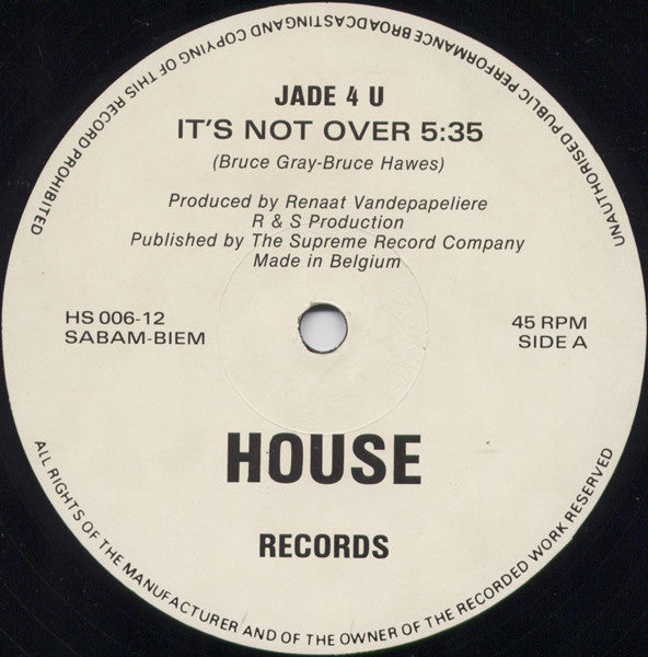 101 / Jade 4u -It's Not Over