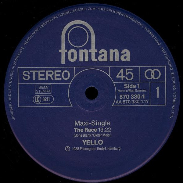 Yello - The Race