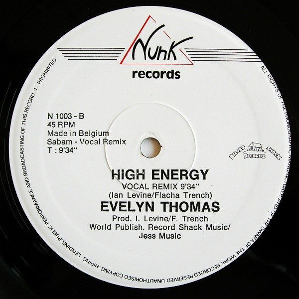 Evelyn Thomas -High-Energy (Special Remix)