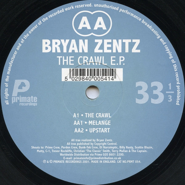 Bryan Zentz - The Crawl EP