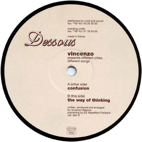 Vincenzo -Different Cities, Different Songs